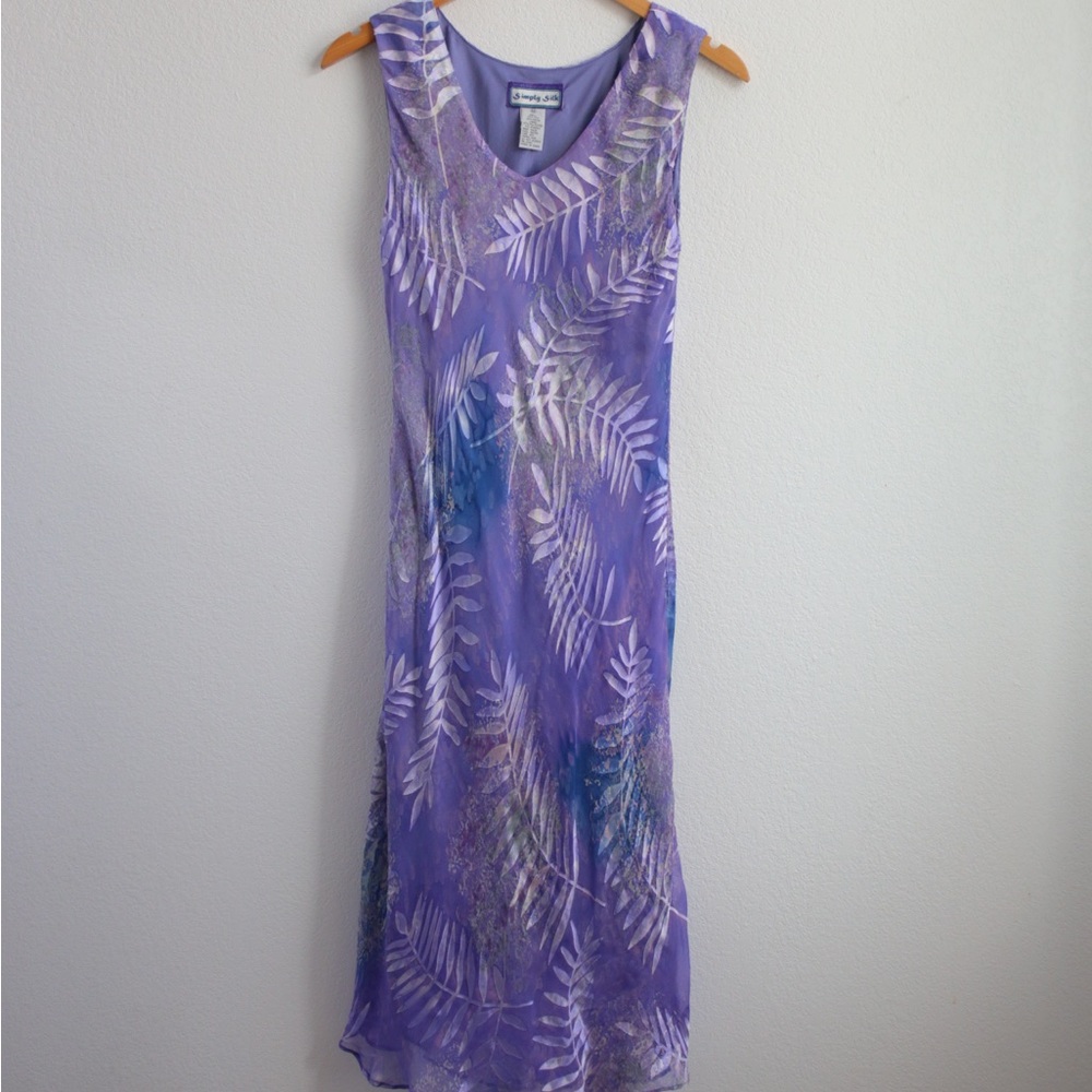 Simply Silk Lavender y2k MIDI Dress Sz: M